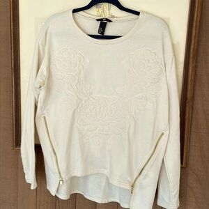 H&M Floral Quilted Sweatshirt